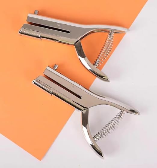 Single Hole Punch, Heavy Duty Hole Puncher Handheld Paper Punch Hole Puncher Single Small Hole Punch for Crafts Paper Cards Tags Scrapbook- 5/16 inch (8mm)