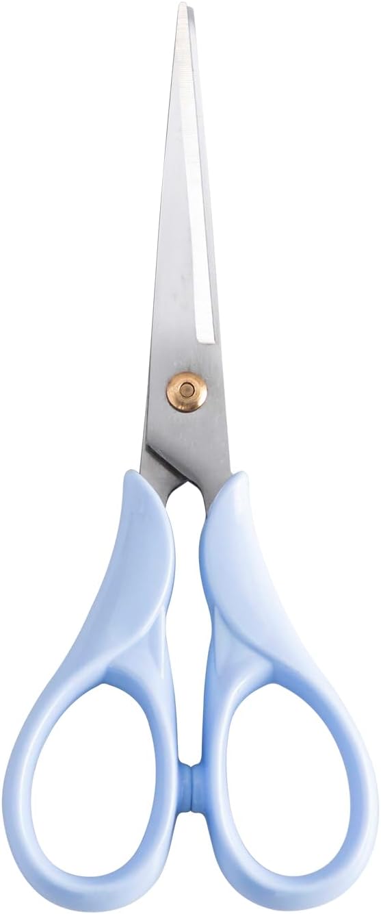 Honagu Professional Scissors - Stainless Steel Precision Blades, Non-Slip Ergonomic Handles for Crafting, Office, Fabric & DIY Projects (Blue)