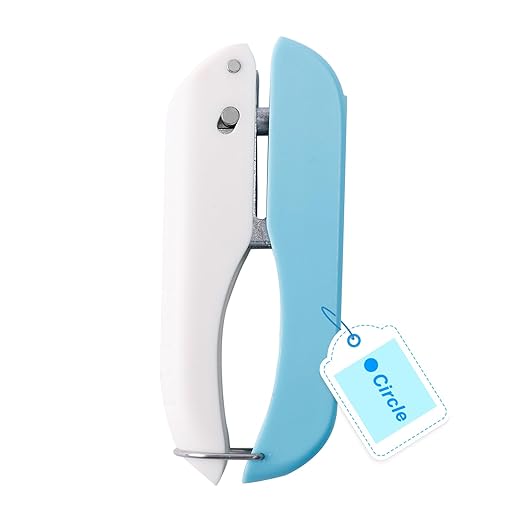 UCEC Single Hole Punch 1/4” Circle Paper Hole Puncher, One Hole Handheld Puncher, A Crafts Easy Punching Small Hole Puncher for Craft Paper Tags Clothing Ticket DIY Scrapbook Tool