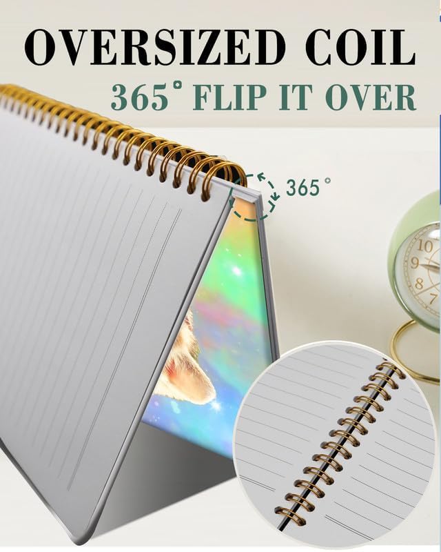 Spiral Journal Notebook,A5 Hardcover Lined Journals for Women Girl 6 x 8.3 in,120 Pages Thick Paper,Cute College Ruled Writing Notebook for Gifts Office Work School(Cute Cats)