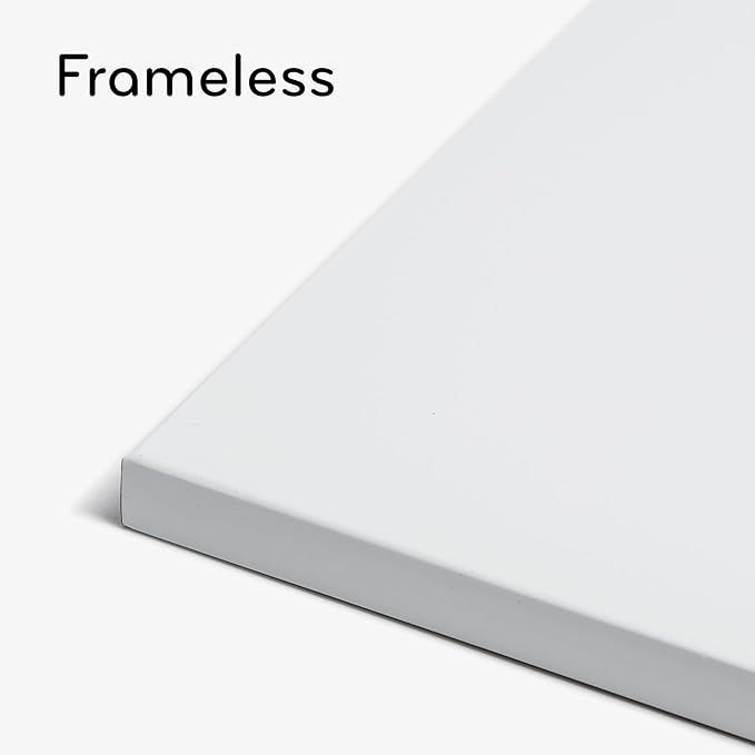 U Brands Magnetic Dry Erase Board White Board, 14" x 14", Frameless, Includes Marker and Magnet