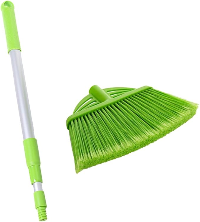 Xifando Three-Section Telescopic Aluminum Alloy Rod Long-Handled Broom