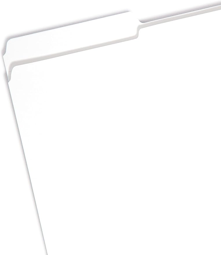 Smead File Folder, Reinforced 1/3-Cut Tab, Legal Size, White, 100 per Box (17834)
