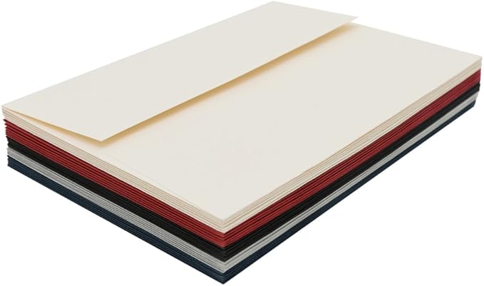 A7 ivory Invitation 5x7 Envelopes - Self Seal, Square Flap,Perfect for 5x7 Cards, Weddings, Birthday, invitations, Graduation, Baby Shower, 5.25 x 7.25 Inches, 100 Pack, ivory