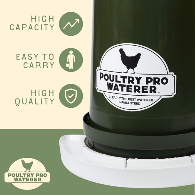 DIY Port PVC Gravity Fed Chicken Feeder 3 Ports and Hole Saw | Use for Buckets, Barrels, Bins, Troughs | Rain Proof, Weather Resistant, No Waste (Feeder and Waterer Bundle)