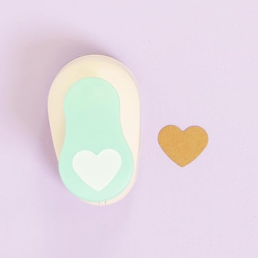 Craftelier - 1 Inch Heart Hole Punch with Lever Press | Hole Puncher for Paper Crafts | Heart Punch for Scrapbooking, DIY Cards & Journals | Hole Puncher for Paper & Cardstock.