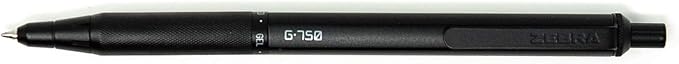 Zebra Pen G-750 Retractable Gel Pen, Black Brass Barrel, Medium Point, Black Ink, 1-Pack, Model Number: 49811