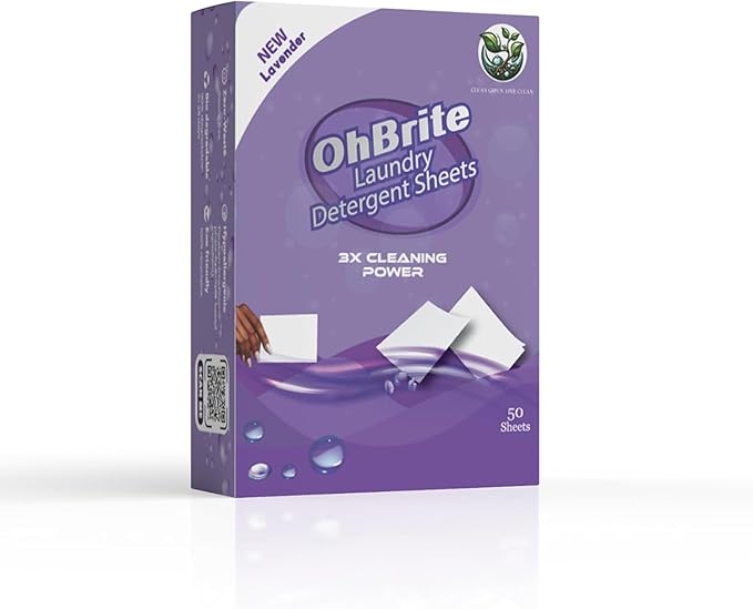 Natural Laundry Detergent Sheets - Lavender