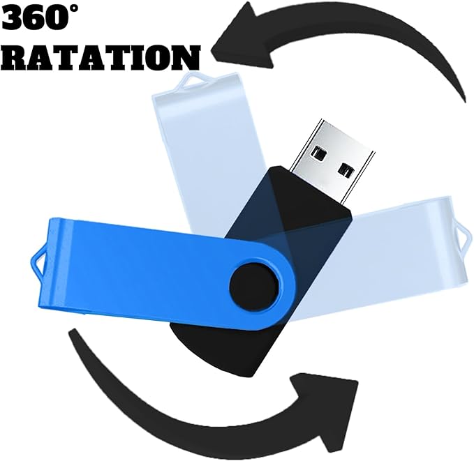 4GB USB Flash Drives 10 Pack 4 GB Thumb Drive TATMOHIK 2.0 USB Drives Bulk 4GB Swivel Design Flash Drive Pack with LED Indicator 4 Gig Jump Drive Pack, USB Stick, Memory Stick, PenDrive, Mixed Color