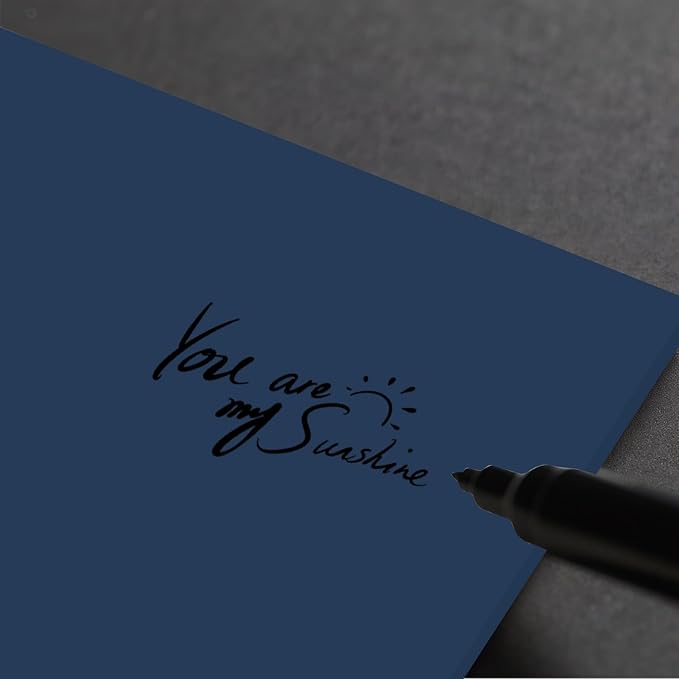 160 Sheets Cardstock Paper 8.5 x 11 Premium Weight 200gsm Dark Blue Card Stock Paper Printing, Crafts, Invitations | Smooth Printer Cardstock Paper | Bulk Construction Paper DIY & Professional Use