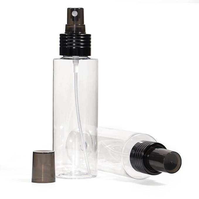 Yebeauty Empty Spray Bottles for Essential Oils, 5oz Refillable Clear Plastic Misting Spray Bottles Atomizer Fine Mister Spray Bottle for Beauty Products, Cleaning, Pack of 2