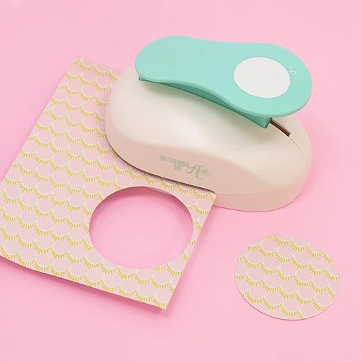 Craftelier - 3 Inch Circle Punch with Lever Press | Shape Hole Puncher for Paper Crafts | Round Hole Punch to Create Scrapbooks, DIY Cards & Journals | Mini Hole Punch for Paper & Cardstock.