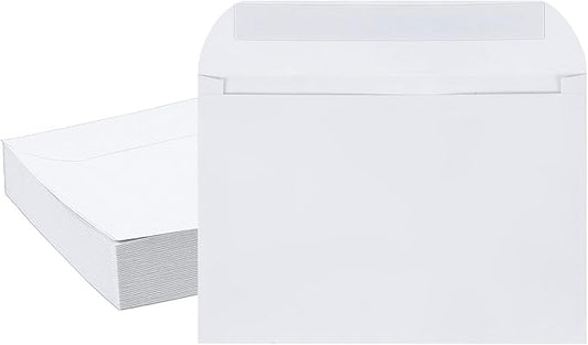 PATIKIL 7.5x5.5 Inch Invitation Envelopes, 50 Pcs Self-Seal for Invitations A7 Self Seal for Weddings Thank You Card Photos Postcards Birthday Greeting Cards Mailing, White