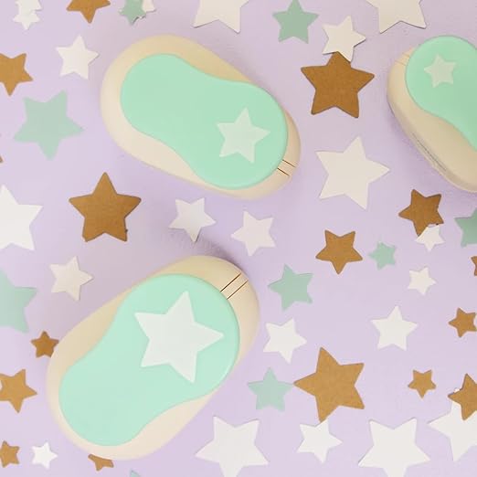 Craftelier - Star Hole Punch Set – 3/8", 5/8" & 1" Star Hole Puncher for Paper Crafts | Shape Hole Puncher for Scrapbooking, DIY Cards & Journals | Craft Punch Set for Paper