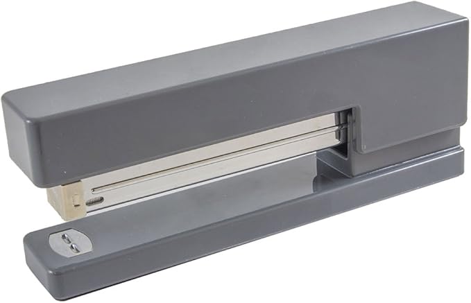 JAM PAPER Modern Desk Stapler - Gray - Sold Individually