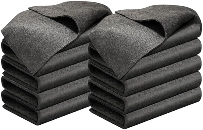 Thickened Magic Cleaning Cloth, 2026 Upgrade Reuseable Streak Free Microfiber Cloth Magic Fiber Microfiber Cleaning Cloth, Multipurpose Miracle Rags for Kitchen, Window, Glass, Cars (10Pcs, 16x12 in)