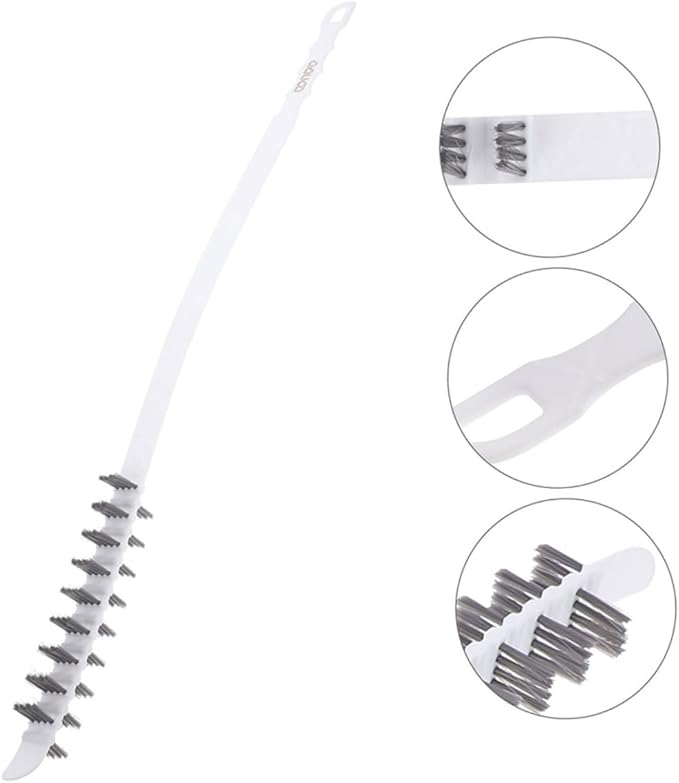 PRETYZOOM 2pcs Rolling Washer Brush Long Handled Scrub Brush for Washing Machine Dryer