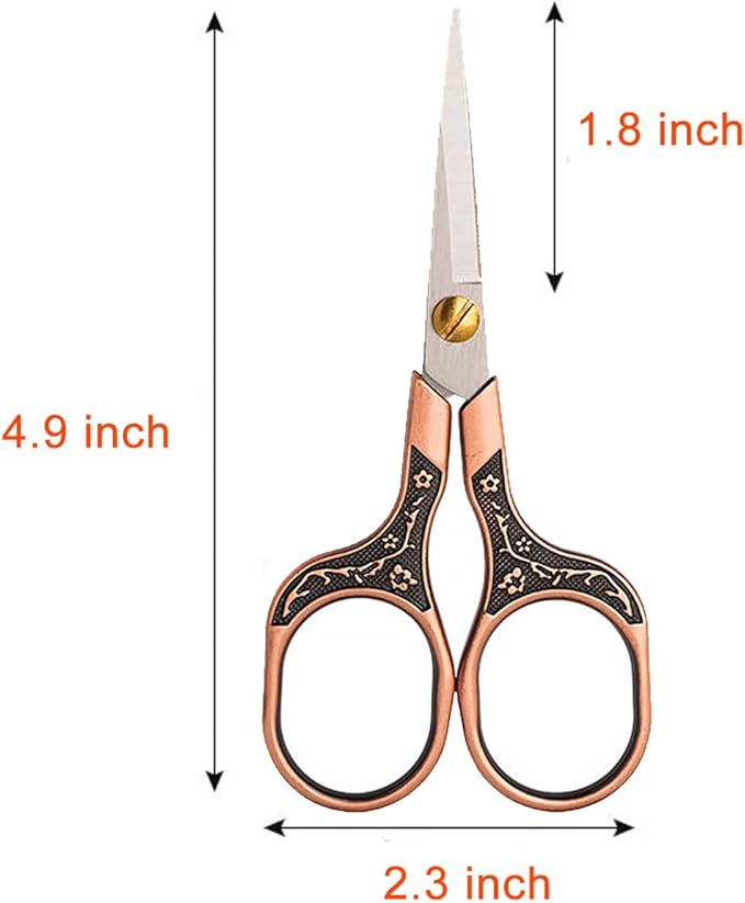 Mini Scissors Stainless Blade Metal Handle Office School Classroom Student Teacher Crafting Fabric Sewing Gift Wrapping All Purpose