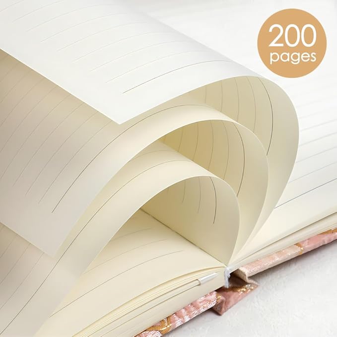 Flower Notebook, Hardcover, Lay Flat, A5, 6x8, Wide Ruled Pages, Writing Journal for Women, Pretty Notebook, Recipe Journal, Garden Journal, Gratitude Journal, Lily Gifts, Green