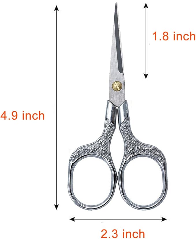 Mini Scissors Stainless Blade Metal Handle Office School Classroom Student Teacher Crafting Fabric Sewing Gift Wrapping All Purpose