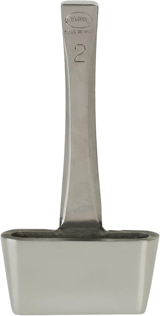 Weaver Supply Steel Oblong Leather Punch, Polished Hole Puncher for Cutting All Kinds of Webbing and More, Professional Punching Tool