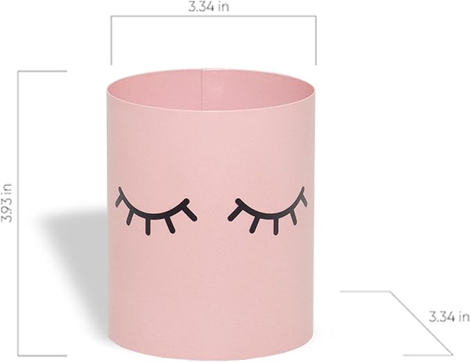 GEGUTON Makeup Design Pen Holder – Steel, Nude Pink, Fun and Feminine Look – Organizes Pens and Accessories, Adds Charm to Desks, Great Gift Idea – Fun Collection