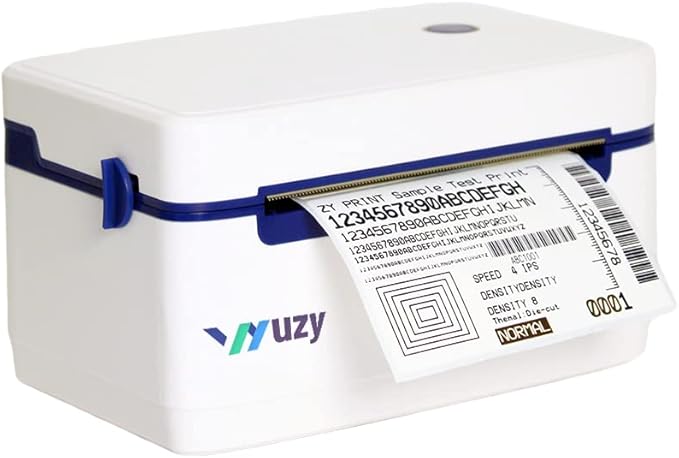 Wuzy 4x6 Shipping Label Printer Commercial Grade Direct Thermal High Speed Shipping Printer for Home Small Business, Compatible with Etsy, Shopify, Ebay, Amazon, FedEx, UPS, USPS
