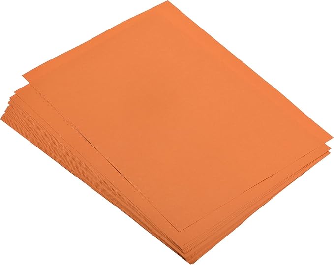 MECCANIXITY 50 Sheets Colored Copy Paper 8.5 x 11 Inch Printer Paper 80gsm Orange Red for Office Printing, Document Copying, Invitations, Forms, Art Projects
