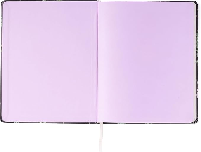 Eccolo Large Lined Journal Notebook, Flexible Cover, Writing Journal, 256 Ruled Ivory Pages, Ribbon Bookmark, Lay Flat, Desk Size for Work or School, Size 8-x-10-Inches, Ferns