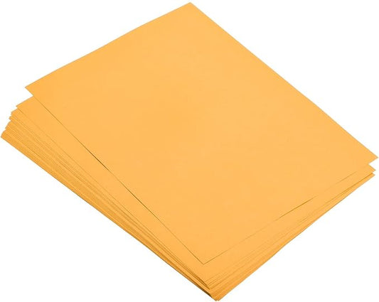 MECCANIXITY 50 Sheets Colored Copy Paper 8 1/2 Inch Printer Paper 75gsm Fluorescent Orange for Office Printing, Document Copying, Invitations, Forms, Art Projects