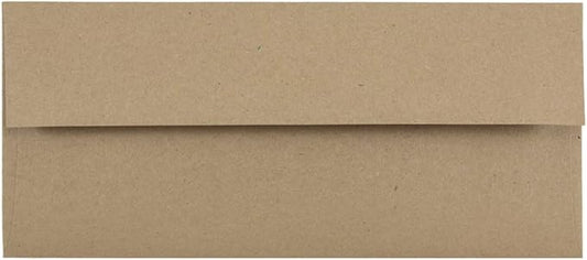 JAM PAPER #10 Business Premium Envelopes - 4 1/8 x 9 1/2 - Brown Kraft Paper Bag - 1000/Pack