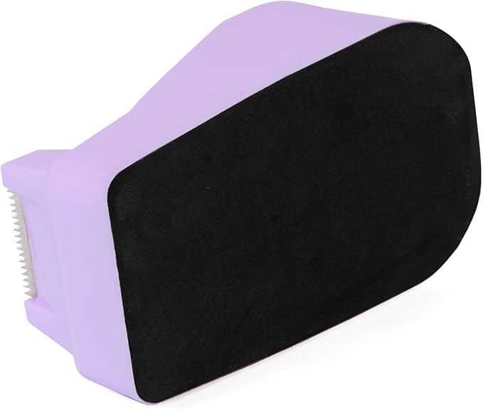 Desktop Tape Dispenser Purple with Weighted Nonskid Base - Includes 6 Rolls of Transparent Tape (0.71 Inch x 1000 inches Each)