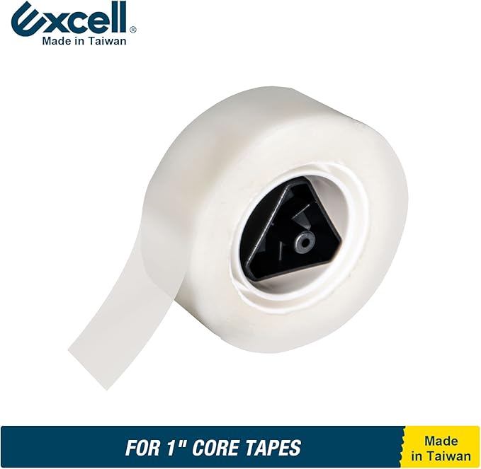 Excell EX-115BK Mini Desktop Tape Dispenser (1" core) with Adhesive Bottom, Easy for One Hand Use, Cute Tape Dispensers Use for Home, Office Gift Store and Wrapping Purpose (3)
