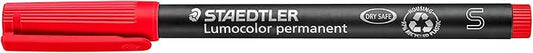 STAEDTLER Lumocolor Universal Pen, Felt Tip, Permanent Marker, 0.4mm, Red 313-2