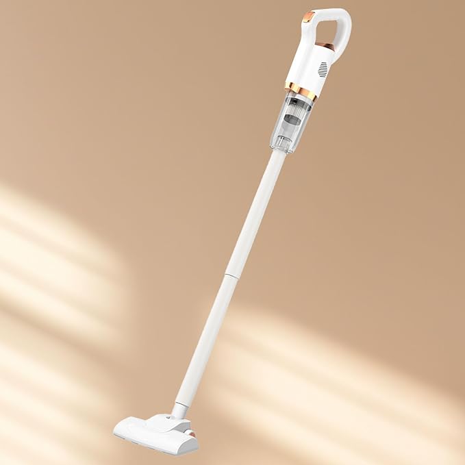 Pwshymi Stick Vacuum Cleaner, Small Handheld Vac Powerful Cordless Vacuum Cleaner 2 in 1 Rechargeable Stick with Long Battery Life, Portable & Silent Design for Home