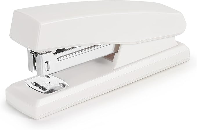 Tamaki Stapler, Office Stapler, Small Staplers for Desk, White