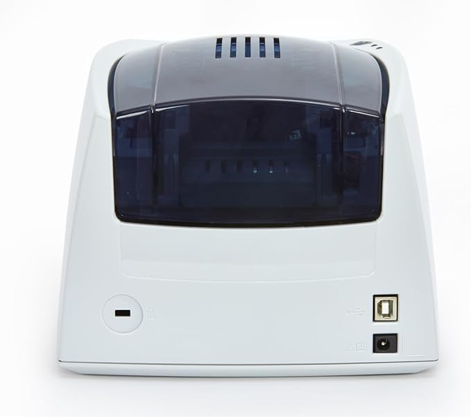 Price Tag Access - Card Printing Pack - Durable, Easy-to-Clean, Customizable Price Tag - Fast Monochrome One-Sided Printing - Includes Printer, Design Software, Black Cards and White Ribbon