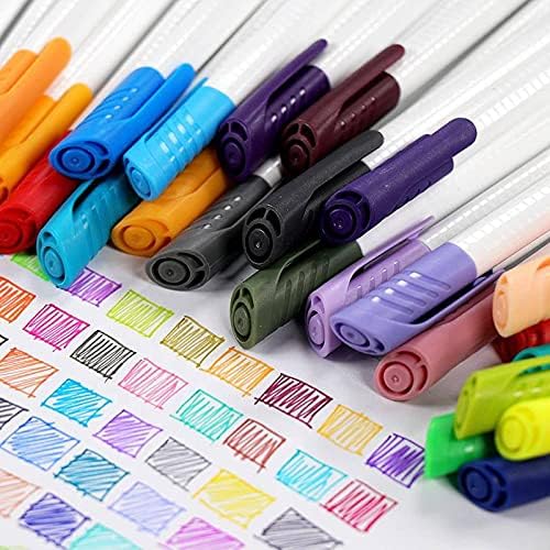 KINGART Studio Fine Line Pens, 48 Colors Set, 0.4mm Ultra Fine Tip for Drawing, Sketching, Journaling, Adult Coloring, & Art Projects, Water-Based Ink, Non-Bleeding.