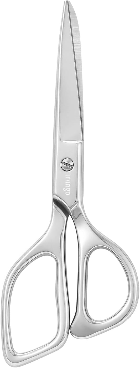 LIVINGO Tailor Fabric Sewing Scissors - 8" Professional Forged Stainless Steel Heavy Duty Metal Shears All Purpose, Crafting Ultra Sharp Scissors for Dressmaking Upholstery Cloth Leather and Felt