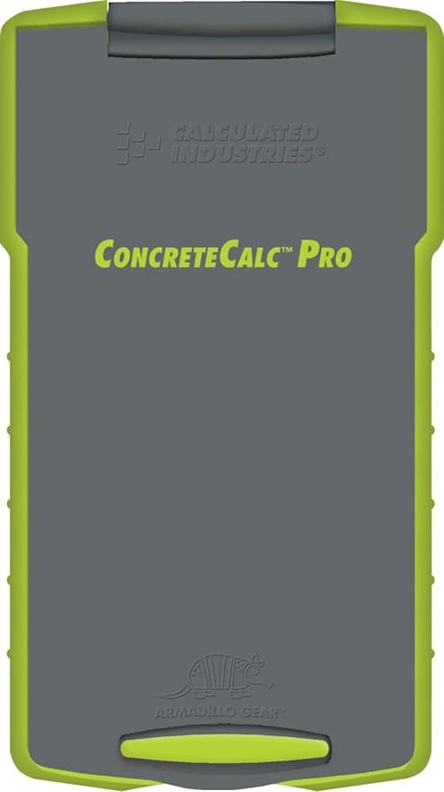 Calculated Industries 4225 ConcreteCalc Pro Advanced Feet-Inch-Fraction, Metric Construction-Math Calculator Tool for Concrete, Masonry, Paving Contractors and Estimators