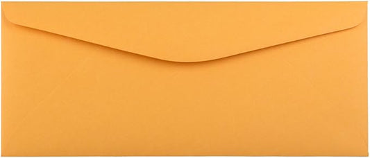JAM PAPER #11 Envelopes - 4 1/2 x 10 3/8 - Brown Kraft Manila - 100/Pack