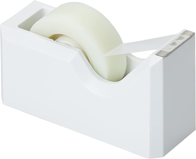 JAM PAPER Office & Desk Sets - 1 Stapler & 1 Tape Dispenser - White - 2/Pack