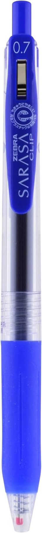 Zebra Pen Sarasa Clip Retractable Gel Pen, Medium Point, 0.7mm, Blue Ink, 10-Pack (42321)