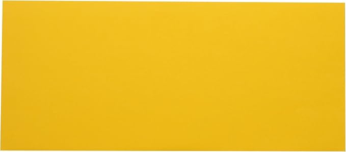 LUXPaper #10 Business Envelopes | Peel & Press | 4 1/8" x 9 1/2" | Sunflower Yellow | 80lb. Text | 250 Qty