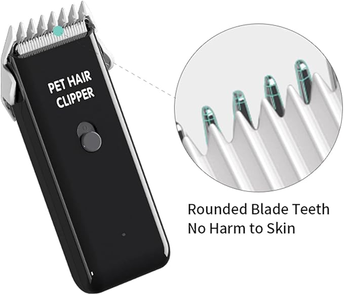 Grimgrow Dog Cat Home Hair Waterproof Clipper Portable Electric USB Rechargeable Pet Grooming Tools Low Noise Shaver Cordless Trimmer for Small and Large Pets