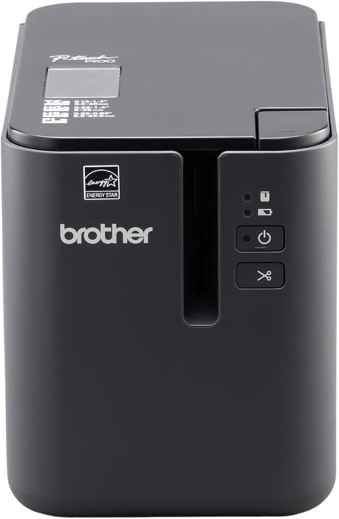 Brother PT-P900C High-Resolution Industrial Desktop Label Printer,Black