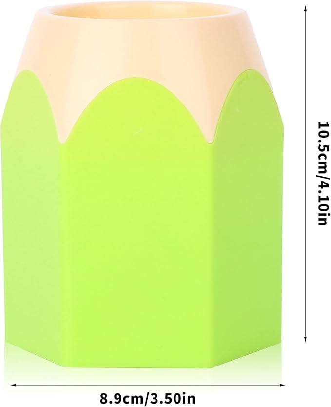 6pcs Pencil Shaped Pen Holders,Pencil Storage Organizer,Cute Desktop Pen Cup,Makeup Brush Container,Pencil Pot,Cartoon Stationery Rack,Creative Stationery Storage,for Office Home Decoration