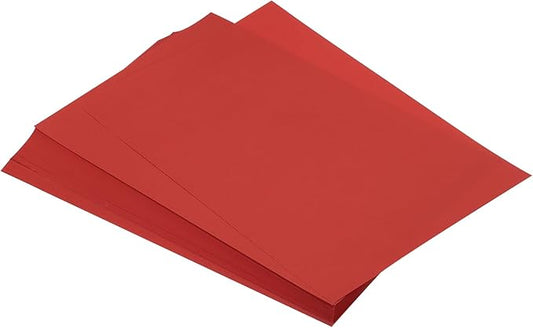 MECCANIXITY 125 Sheets A4 Colored Print Copy Paper 8.5" x 11" Origami Paper Printer Paper 80gsm for Printing, Document Copying, Art Craft, Red
