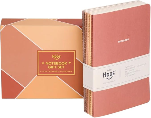 Notebook Journal (8 Pack), A5, 5.5 x 8 in, Cute Soft Paper Cover Notebook Set, Thin Writing Journal for Travel, Meditation, Wedding and Dream Journals, Lightweight Lined Paper Diary, 60