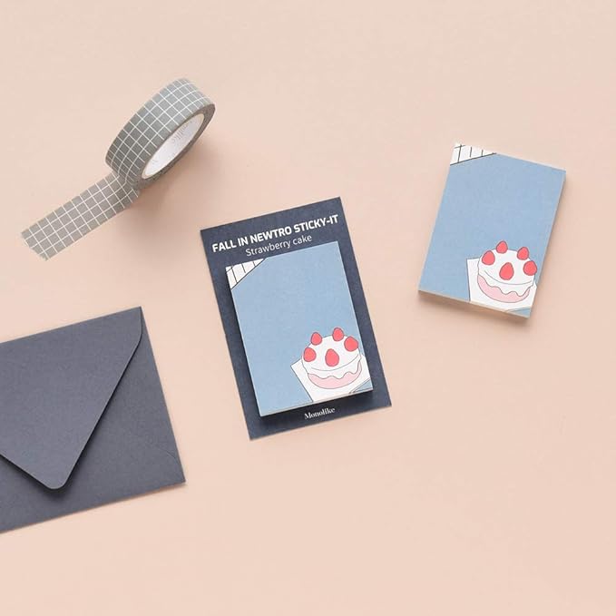 Monolike Fall in Newtro Sticky-It - 5p Set Self-Adhesive Memo Pad 50 Sheets